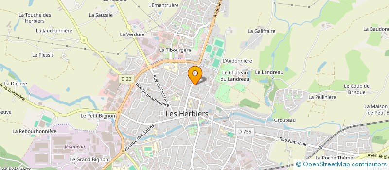 localisation de l'entreprise LE PETIT BOURG à LES HERBIERS