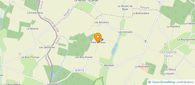 localisation de l'entreprise LE PETIT BOUVIER à LA CHAPELLE-FORTIN