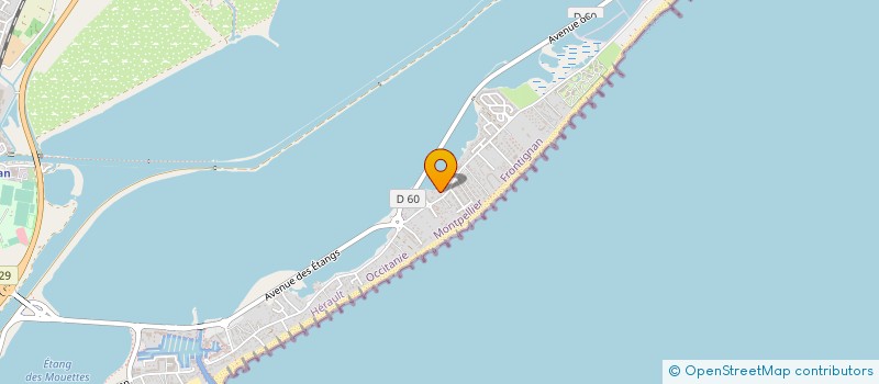 localisation de l'entreprise LE PETIT BOUZIGUES 2 à FRONTIGNAN