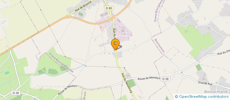 localisation de l'entreprise LE PETIT BRAQUET  GRAND BOURGTHEROULDE