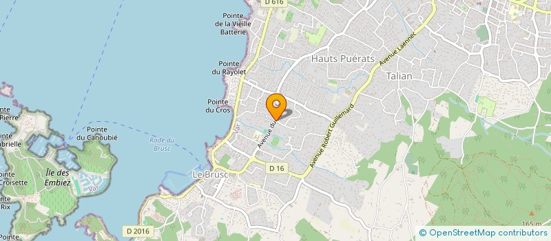 localisation de l'entreprise LE PETIT BRUSC à SIX-FOURS-LES-PLAGES