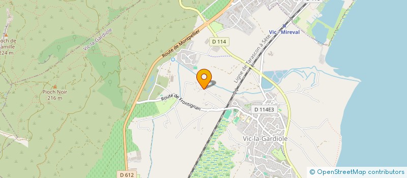 localisation de l'entreprise LE PETIT BUCHERON  VIC-LA-GARDIOLE