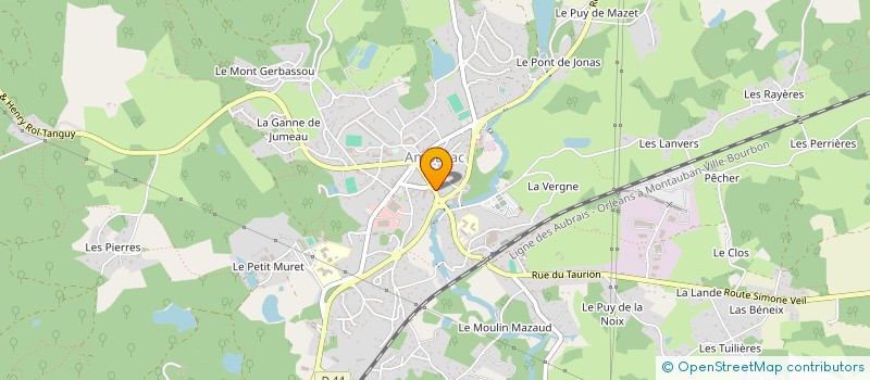 localisation de l'entreprise LE PETIT BUCHERON 87  AMBAZAC