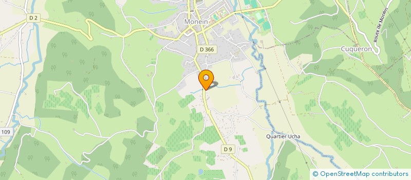 localisation de l'entreprise LE PETIT CAB' GRACIA HOUIS à MONEIN