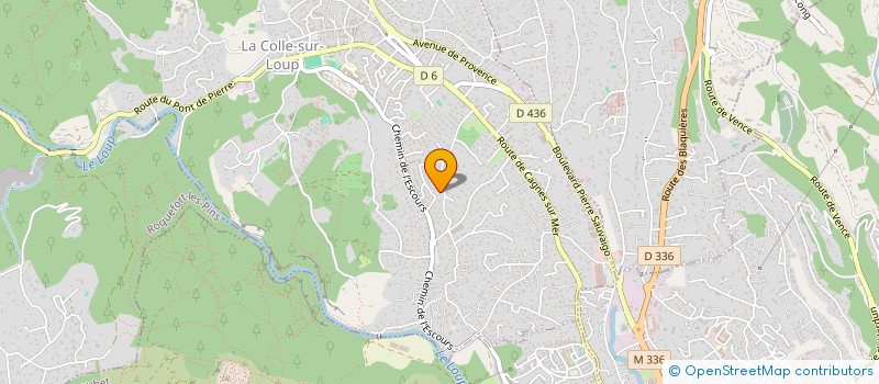 localisation de l'entreprise LE PETIT CABANON  LA COLLE-SUR-LOUP