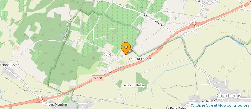 localisation de l'entreprise LE PETIT CABARET  CIZAY-LA-MADELEINE