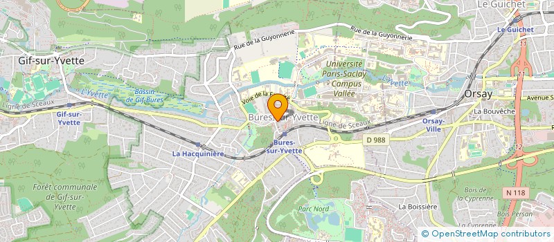 localisation de l'entreprise LE PETIT CABARET DES MOTS  BURES-SUR-YVETTE