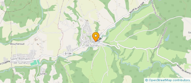 localisation de l'entreprise LE PETIT CAMPAGNARD  LA CHAPELLE-DE-SURIEU