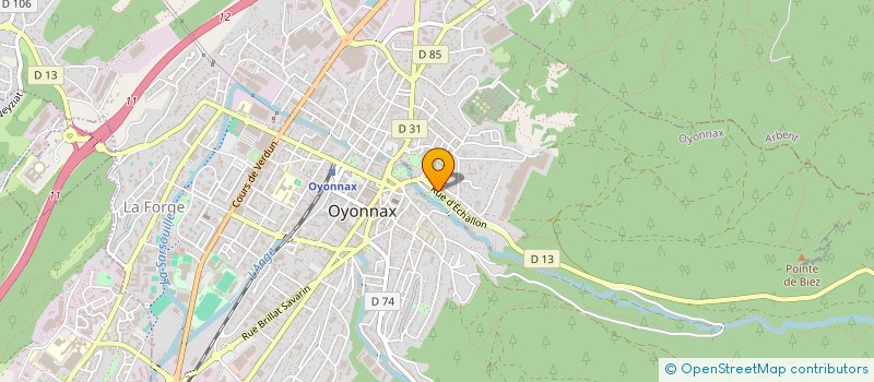 localisation de l'entreprise LE PETIT CANADA 01 à OYONNAX