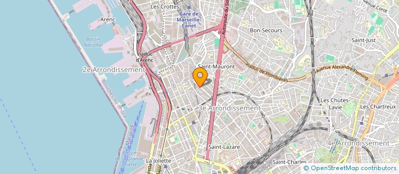 localisation de l'entreprise LE PETIT CARROSSIER  MARSEILLE