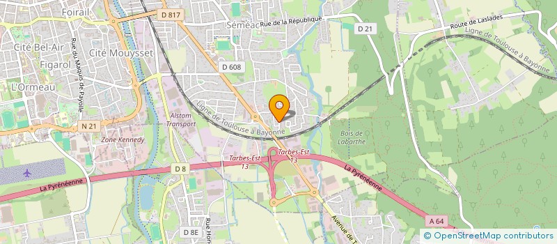 localisation de l'entreprise LE PETIT CHALET GOURMAND  SEMEAC