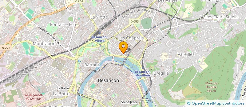 localisation de l'entreprise LE PETIT CHAMONIX à BESANCON
