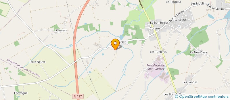localisation de l'entreprise LE PETIT CHANTILLY à GRANDCHAMP-DES-FONTAINES