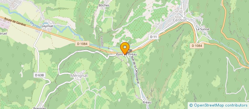 localisation de l'entreprise LE PETIT CHASSEUR à CERDON
