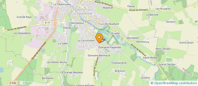 localisation de l'entreprise LE PETIT CHEMIN à CHATILLON-SUR-CHALARONNE