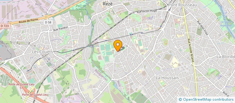 localisation de l'entreprise LE PETIT CLAP  REZE