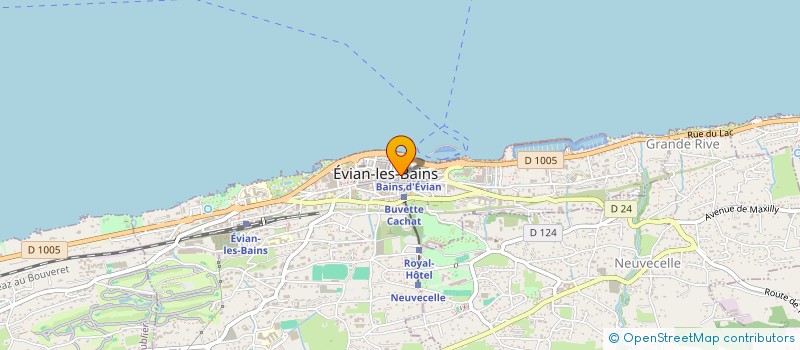 localisation de l'entreprise LE PETIT CLERMONT à EVIAN-LES-BAINS