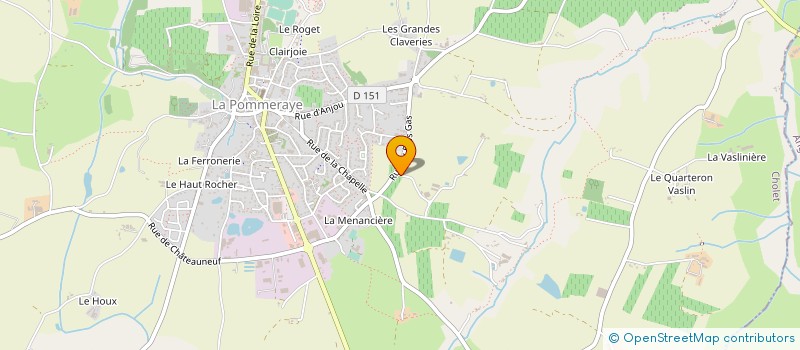 localisation de l'entreprise LE PETIT CLOS  MAUGES-SUR-LOIRE