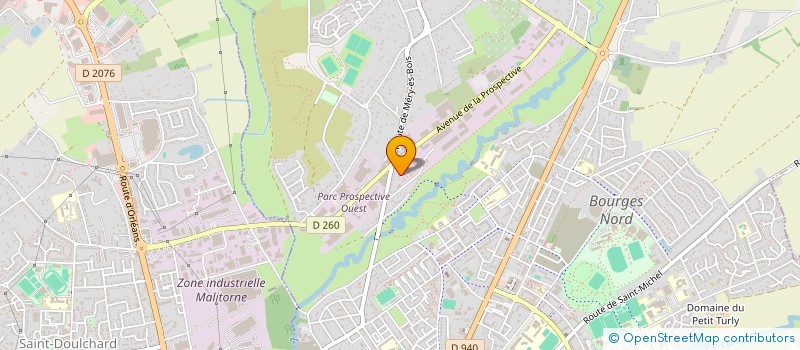 localisation de l'entreprise LE PETIT CLOS  BOURGES