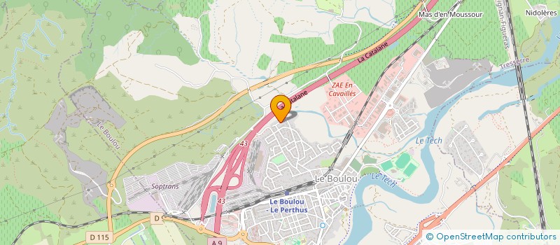 localisation de l'entreprise LE PETIT COIN DE PARADIS  LE BOULOU