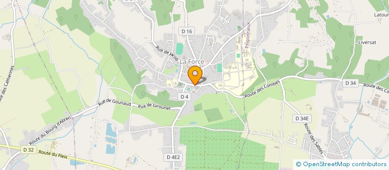 localisation de l'entreprise LE PETIT COIN GOURMAND  LA FORCE