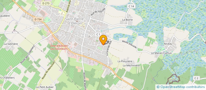 localisation de l'entreprise LE PETIT COIVRE  SAINT-PIERRE-D'OLERON