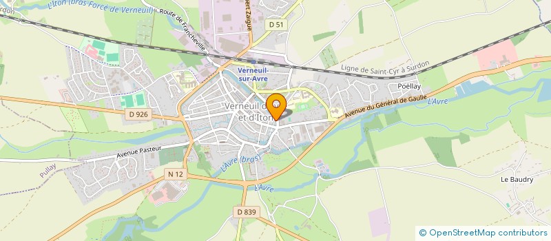 localisation de l'entreprise LE PETIT COLLECTIONNEUR  VERNEUIL D'AVRE ET D'ITON