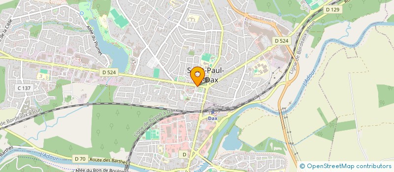 localisation de l'entreprise LE PETIT COMPAGNON à SAINT-PAUL-LES-DAX