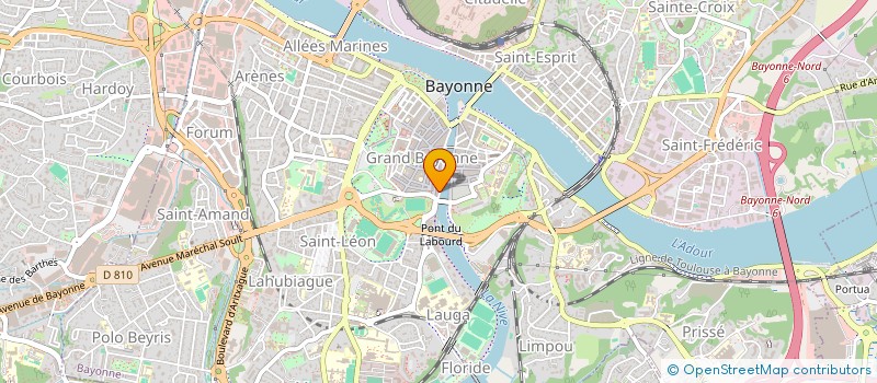 localisation de l'entreprise LE PETIT COMPTOIR DE LA NIVE  BAYONNE