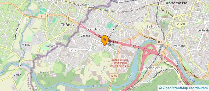 localisation de l'entreprise LE PETIT CONSERVATOIRE DE DANSE  GAILLARD