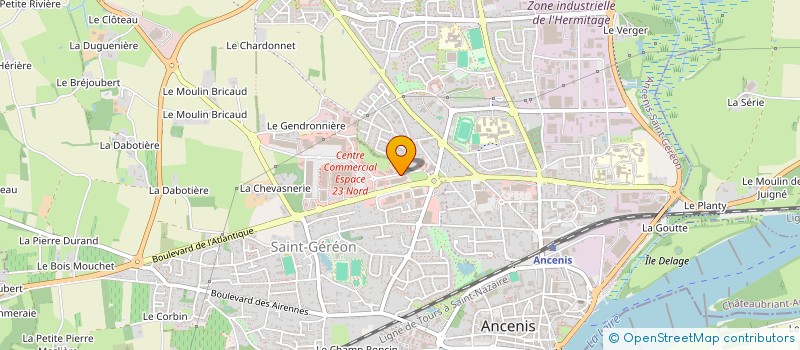 localisation de l'entreprise LE PETIT CORBIN  ANCENIS-SAINT-GEREON