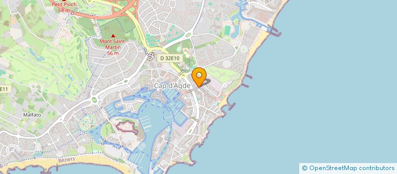 localisation de l'entreprise LE PETIT CROUTON DU CAP  AGDE