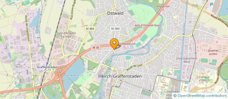 localisation de l'entreprise LE PETIT D'OSTWALD  OSTWALD