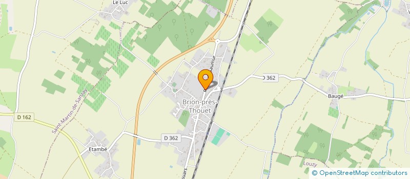 localisation de l'entreprise LE PETIT DESTOCKEUR DE BRION  BRION-PRES-THOUET