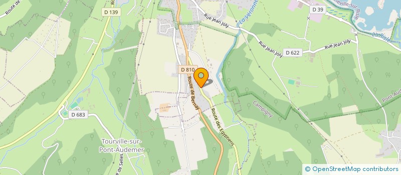 localisation de l'entreprise LE PETIT DOMAINE à PONT-AUDEMER