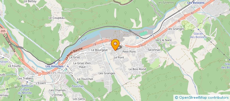 localisation de l'entreprise LE PETIT DRU  LES HOUCHES