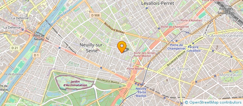 localisation de l'entreprise LE PETIT DRUGSTORE à NEUILLY-SUR-SEINE