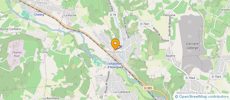 localisation de l'entreprise LE PETIT EPICIER  CHATILLON