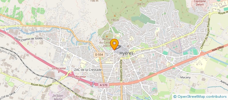 localisation de l'entreprise LE PETIT FENOUILLET  HYERES