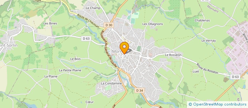 localisation de l'entreprise LE PETIT-FOURNIER  MORNANT