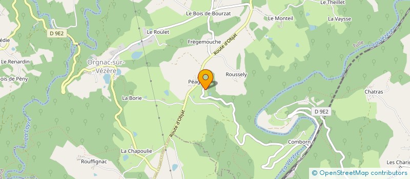 localisation de l'entreprise LE PETIT FOURNIL DE LA SOURCE  ORGNAC-SUR-VEZERE