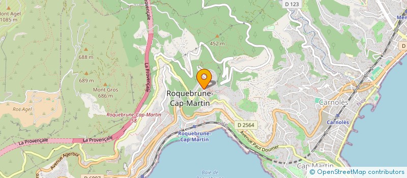 localisation de l'entreprise LE PETIT FRERE à ROQUEBRUNE-CAP-MARTIN