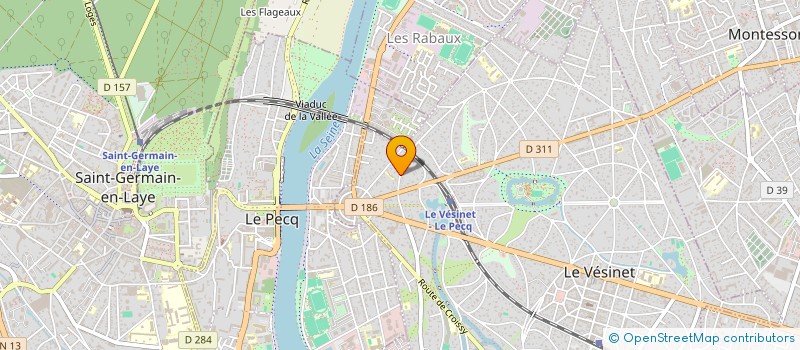 localisation de l'entreprise LE PETIT GALOP  LE VESINET