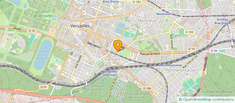 localisation de l'entreprise LE PETIT GASCON à VERSAILLES