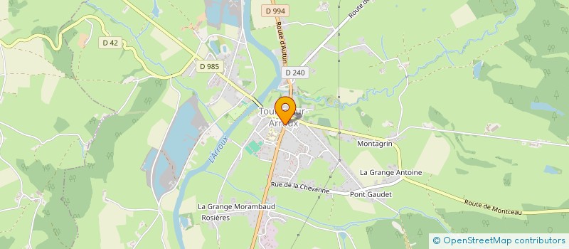 localisation de l'entreprise LE PETIT GAVROCHE  TOULON-SUR-ARROUX