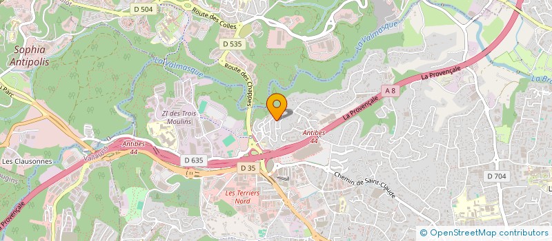 localisation de l'entreprise LE PETIT GLACIER à ANTIBES