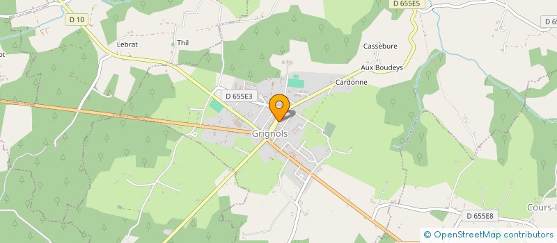 localisation de l'entreprise LE PETIT GOURMAND  GRIGNOLS