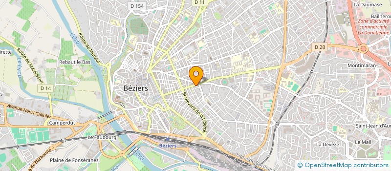 localisation de l'entreprise LE PETIT GOURMET  BEZIERS