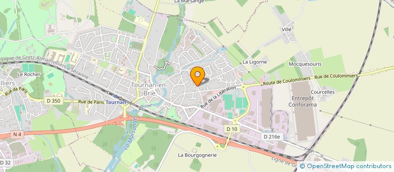 localisation de l'entreprise LE PETIT GOURMET TRAITEUR  TOURNAN-EN-BRIE