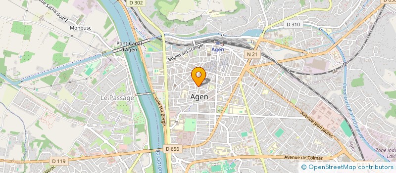 localisation de l'entreprise LE PETIT GOUTER  AGEN